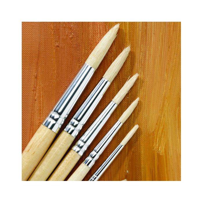 Essentials Long Handled Round Hog Brush Bulk Pack. Pack of 45 Essentials Long Handled Round Hog Brush Bulk Pack. Pack of 45