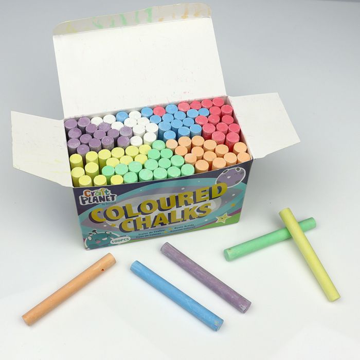 Anti-Dust Chalk Coloured - Pack of 100