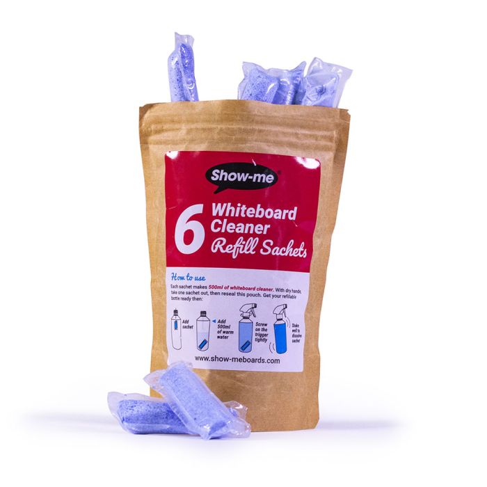 Refill sachets for Show-me Whiteboard Cleaner Spray Bottle Refill sachets for Show-me Whiteboard Cleaner Spray Bottle