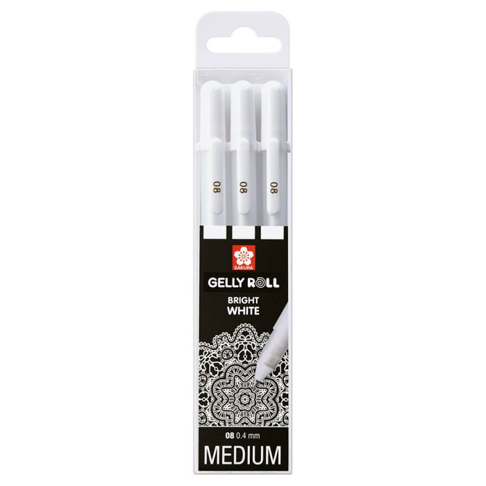 Sakura Gelly Roll Set Bright White Medium Set of 3
Sakura Gelly Roll Set Bright White Medium Set of 3