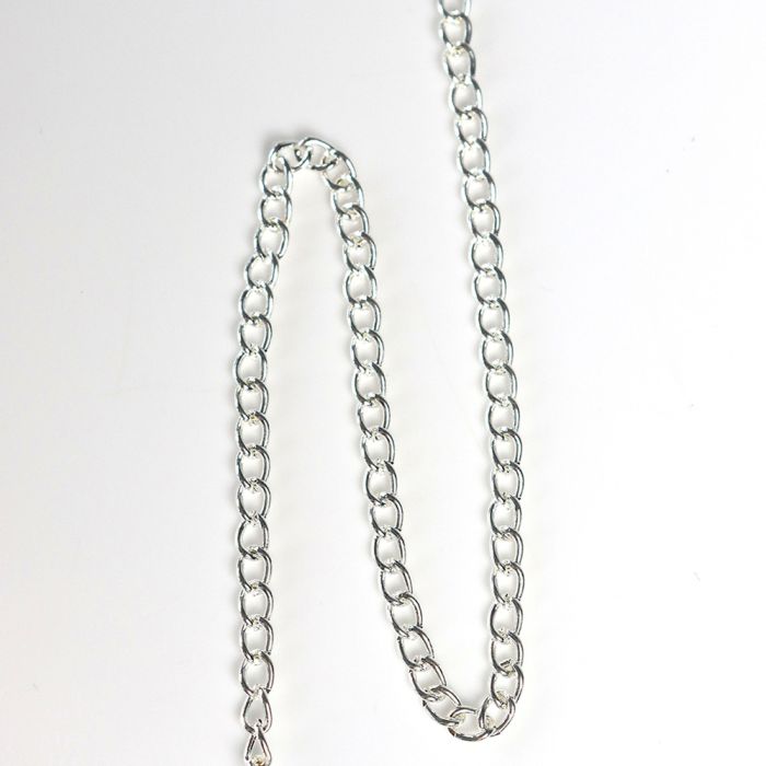 Silver Plated Steel Chain