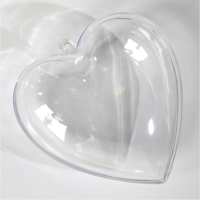 Clear Plastic Heart Shapes 100mm Clear Plastic Heart Shapes 100mm