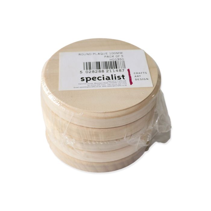 Round Wooden Plaque Blank 100mm dia. Round Wooden Plaque Blank 100mm dia.