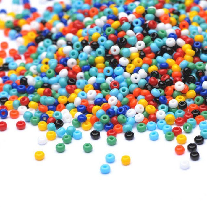 Mixed Glass Seed Beads - 100g Bag Mixed Glass Seed Beads - 100g Bag