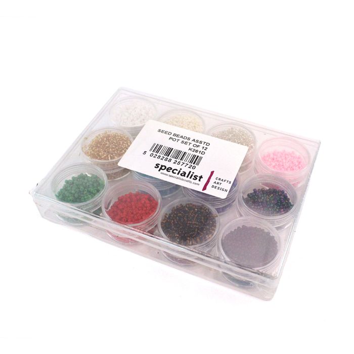 Seed Beads Assorted Set of 12 Seed Beads Assorted Set of 12