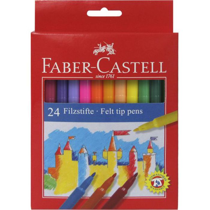 Faber-Castell Felt Tip Pens. Set of 24 