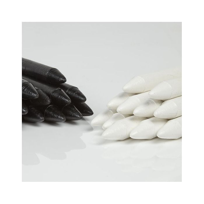 Wax Crayons - Black or White Wax Crayons - Black or White