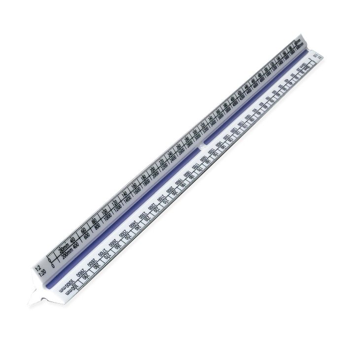 Plastic Tri-Scale 30cm Ruler Plastic Tri-Scale 30cm Ruler