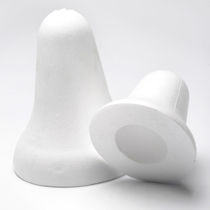 Polystyrene Bells. 95mm dia. Polystyrene Bells. 95mm dia.