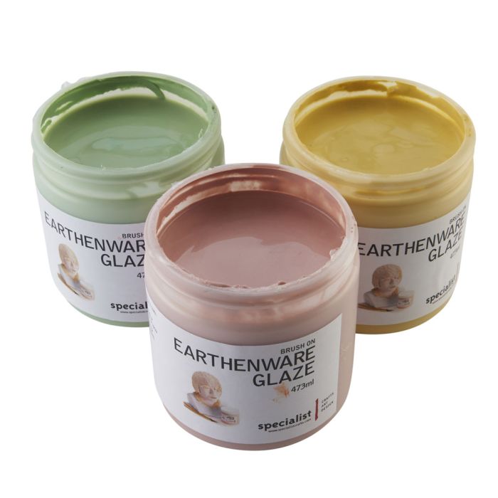 Specialist Crafts Lead-Free Earthenware Glazes - 473ml Tubs