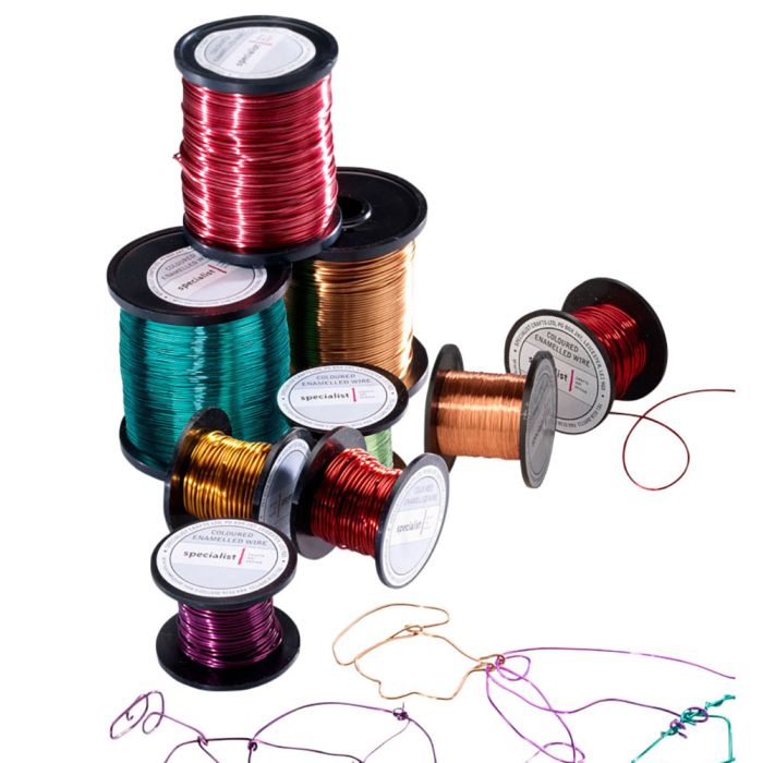 Specialist Crafts Coloured Enamelled Wire - 0.9mm x 8m Reels Specialist Crafts Coloured Enamelled Wire - 0.9mm x 8m Reels