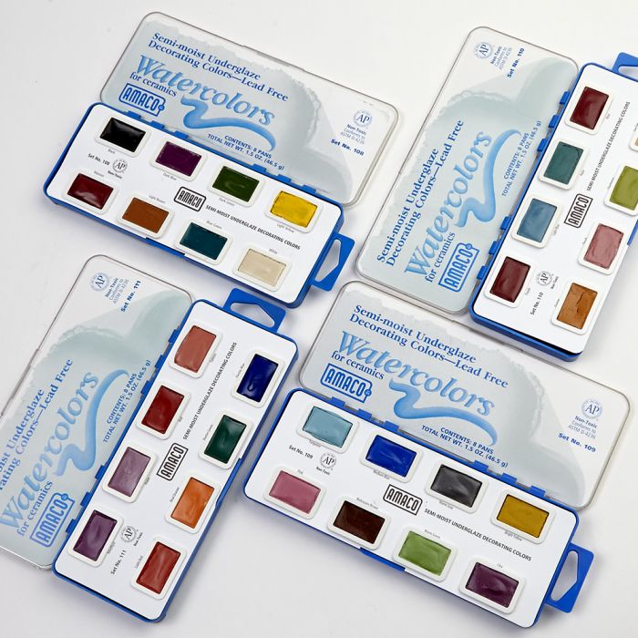 Ceramic Underglaze Watercolour Sets