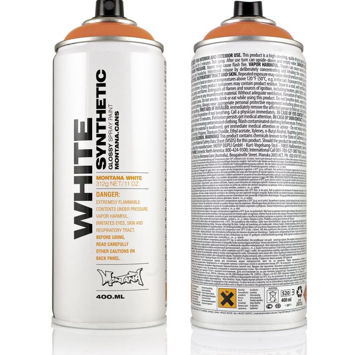 Montana WHITE Gloss Spray Paints