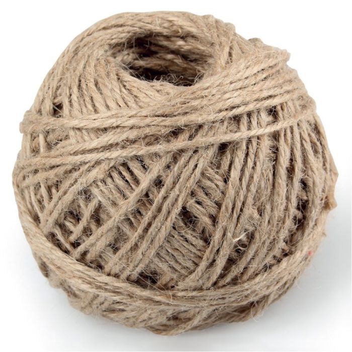 Natural Coloured Jute Cord - 40m Roll Natural Coloured Jute Cord - 40m Roll