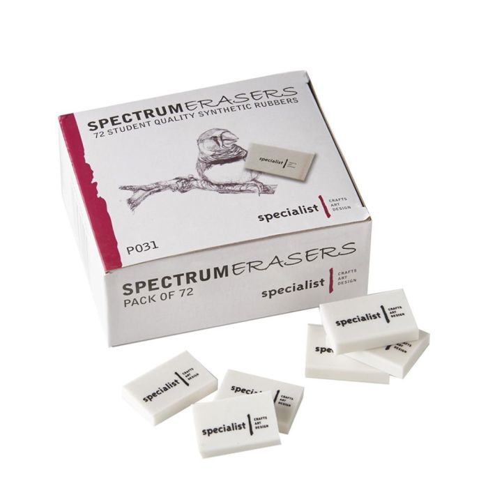Spectrum Erasers. Pack of 72 Spectrum Erasers. Pack of 72