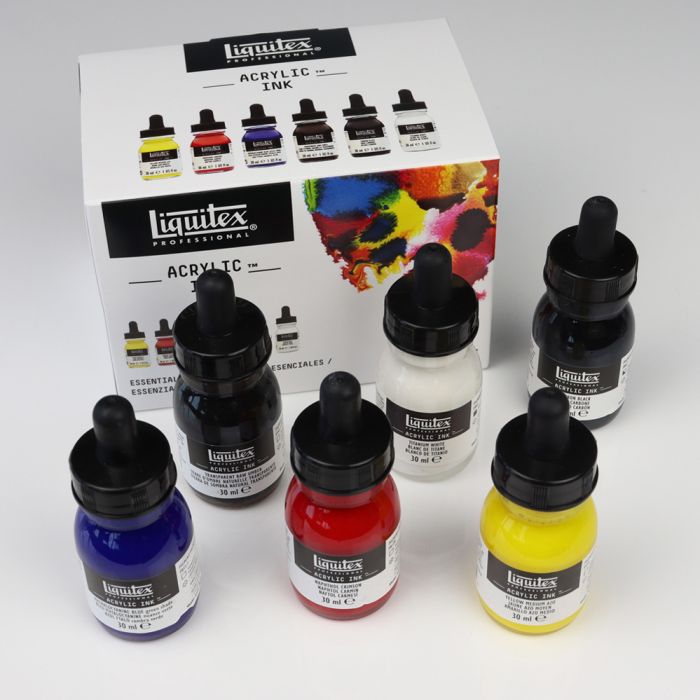 Liquitex Acrylic Inks Assortment. Set of 6 Liquitex Acrylic Inks Assortment. Set of 6