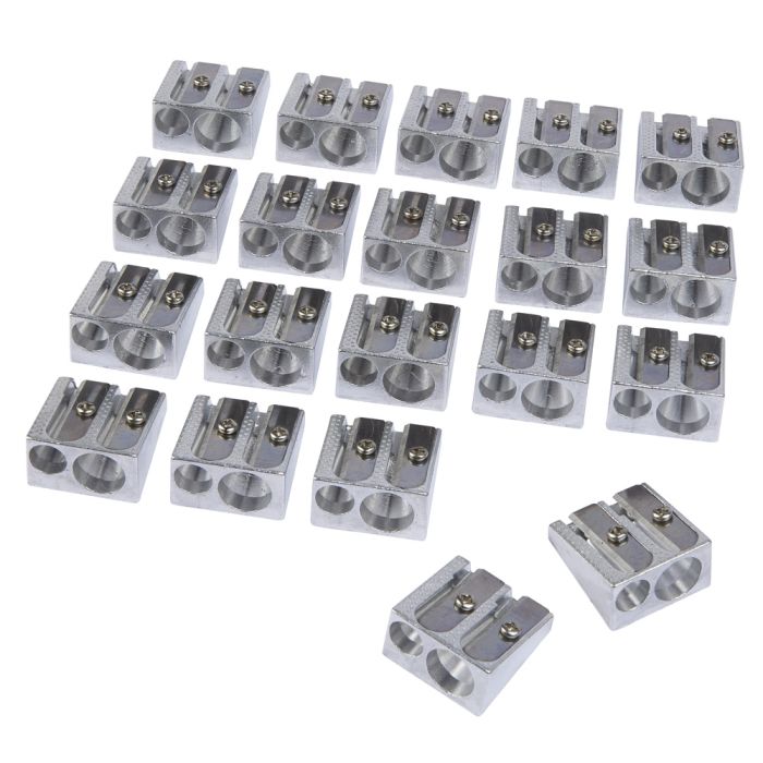 Westcott Double Hole Pencil Sharpeners. Pack of 20 Westcott Double Hole Pencil Sharpeners. Pack of 20