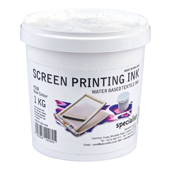 Specialist Crafts Water-Based Textile Ink 1kg Base Specialist Crafts Water-Based Textile Ink 1kg Base