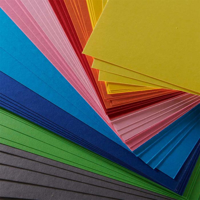 Coloured Board Assortment 380 Microns - A4. Pack of 50 Sheets Coloured Board Assortment 380 Microns - A4. Pack of 50 Sheets