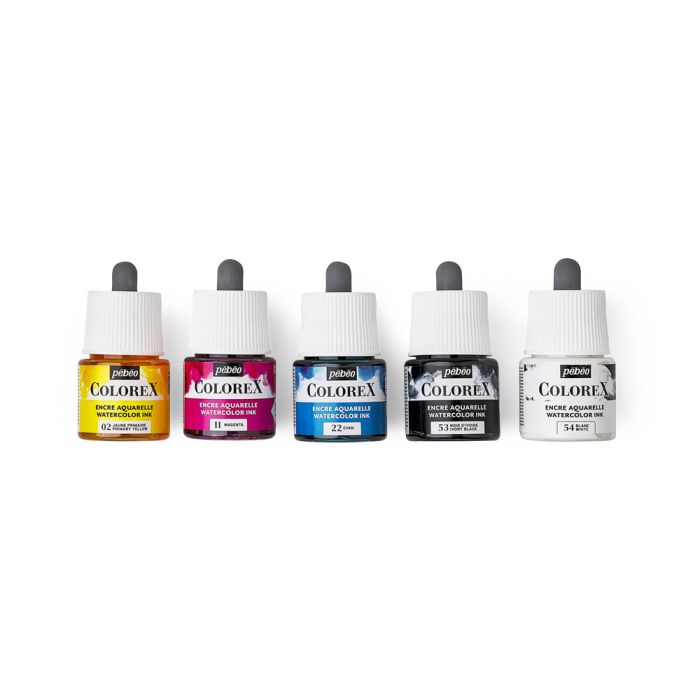 Pebeo Colorex Artist Ink Primary Set Pebeo Colorex Artist Ink Primary Set