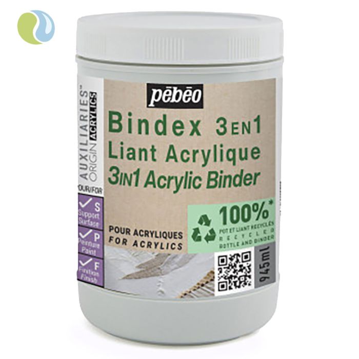 Bindex 3In1 Acrylic Binder Studio Green 945ml Bindex 3In1 Acrylic Binder Studio Green 945ml