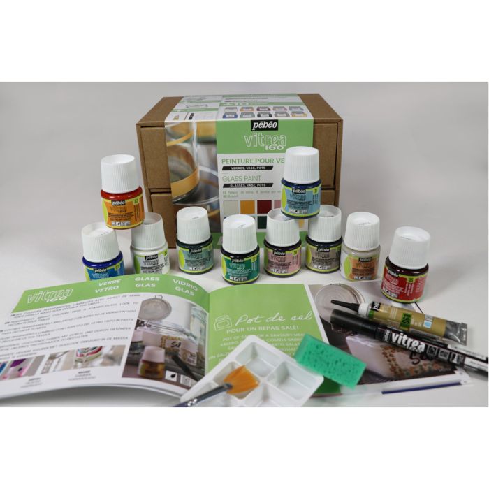 Pebeo Vitrea 160 Glass Paint 45ml Assortment Pebeo Vitrea 160 Glass Paint 45ml Assortment