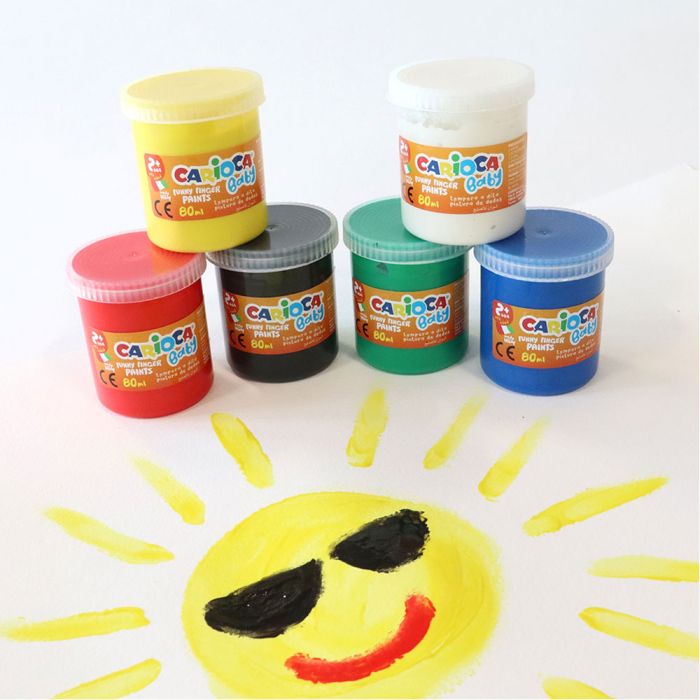 Carioca Finger Paints 80ml. Set of 6 Carioca Finger Paints 80ml. Set of 6