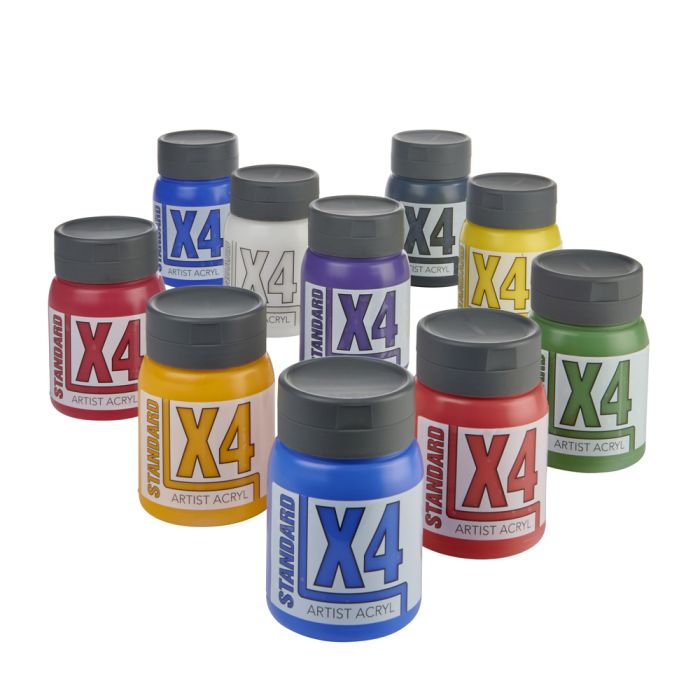 X4 Standard Acryl 500ml Assorted Set X4 Standard Acryl 500ml Assorted Set