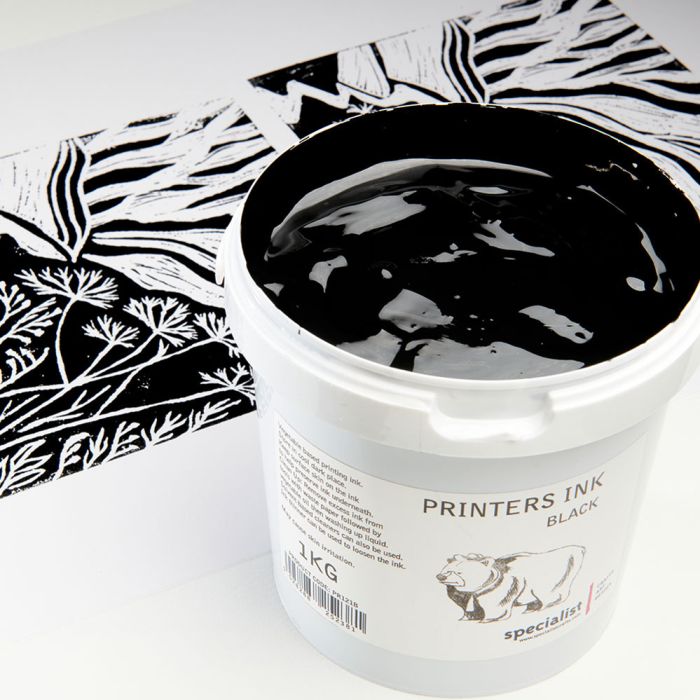 Specialist Crafts Printers Ink - 1kg Black Specialist Crafts Printers Ink - 1kg Black