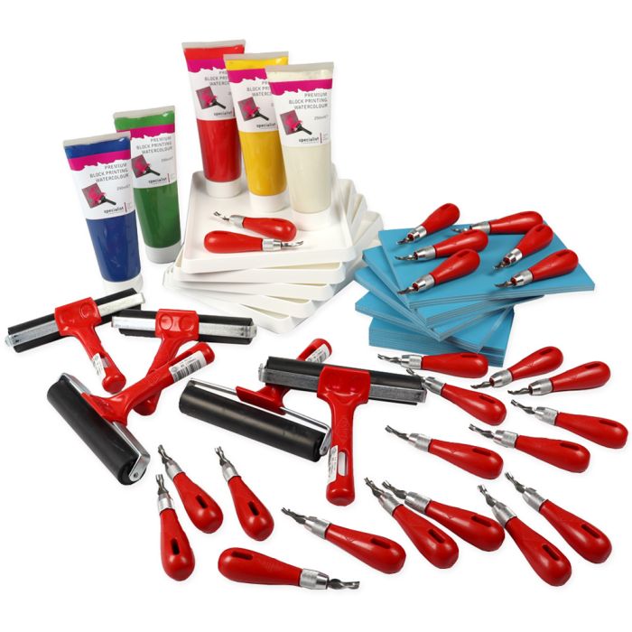 Specialist Crafts Easy Cut Lino Printing Class Pack Specialist Crafts Easy Cut Lino Printing Class Pack