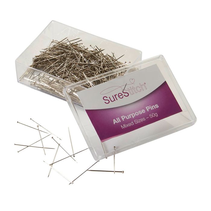 SureStitch All Purpose Pins 50g. Per pack SureStitch All Purpose Pins 50g. Per pack