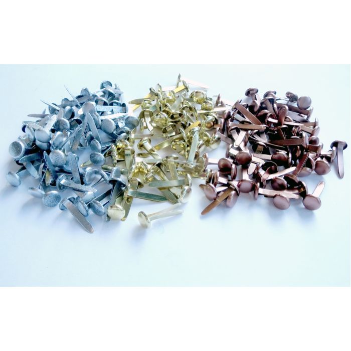 Mini Metallic Paper Fasteners. Pack of 200 Mini Metallic Paper Fasteners. Pack of 200